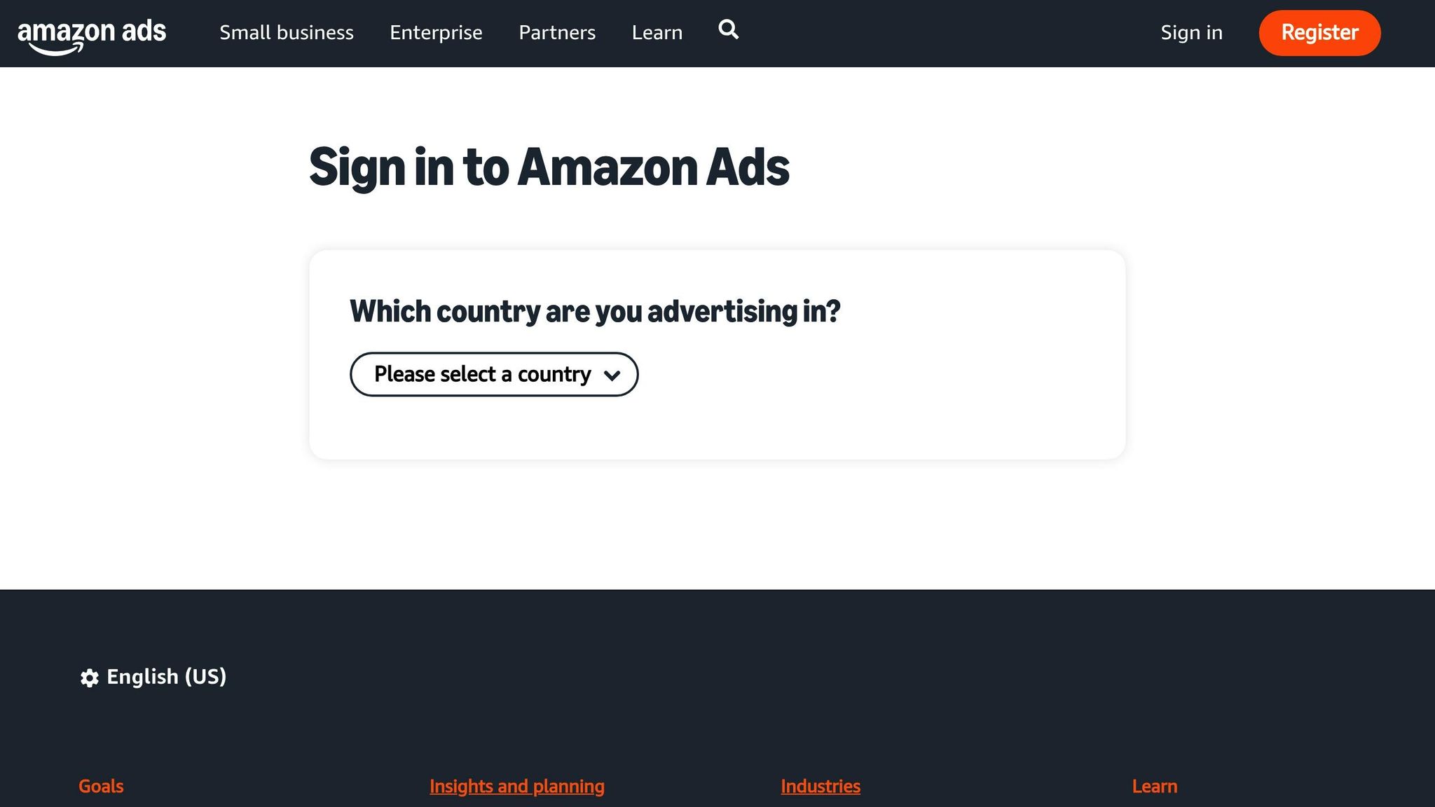 Amazon Advertising Console